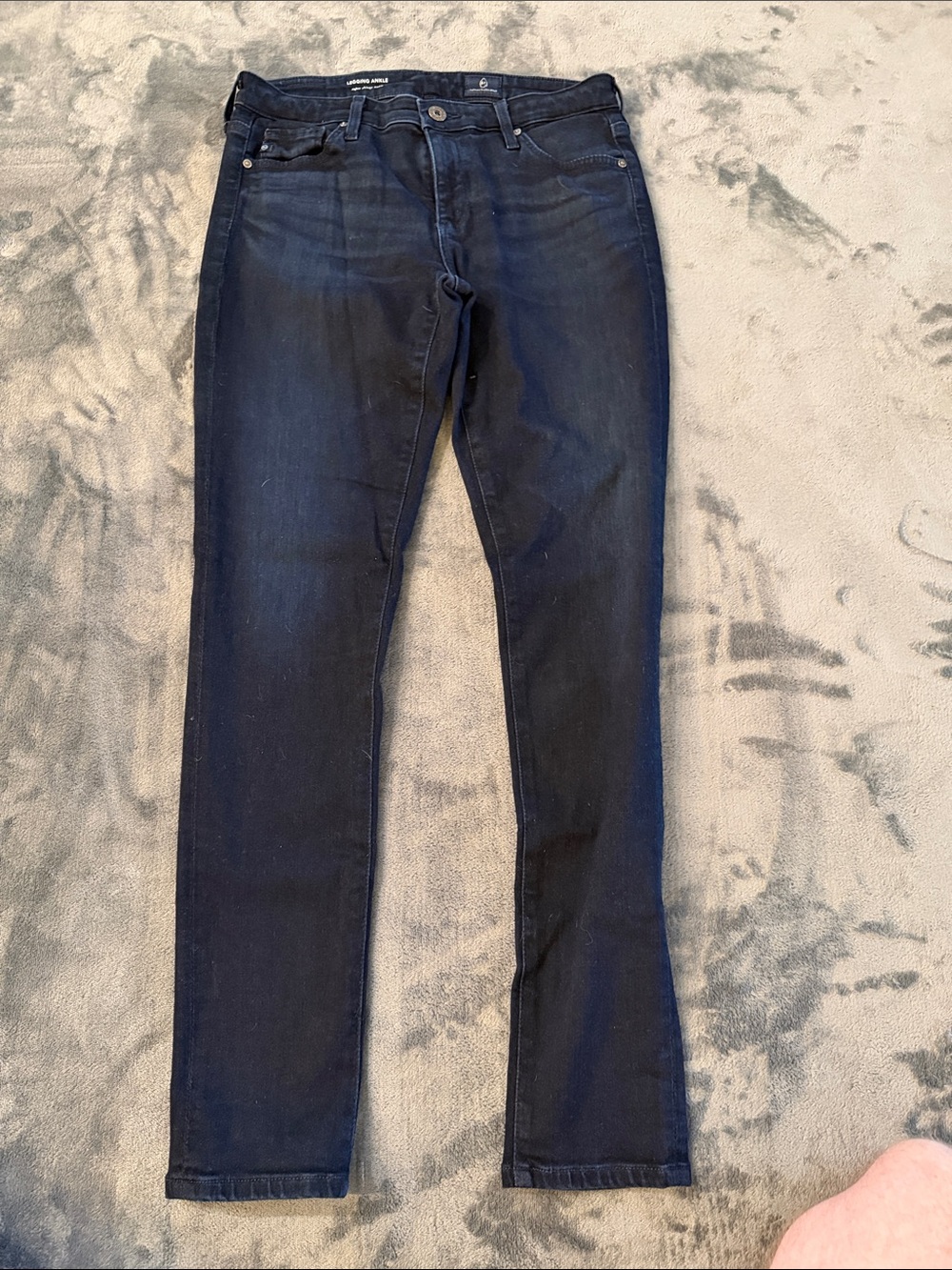 Ag Adriano Goldschmied Skinny Legging Ankle Jeans - Black